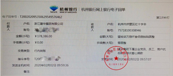 浙江逐梦国际集团党员、员工和商户奉献爱心