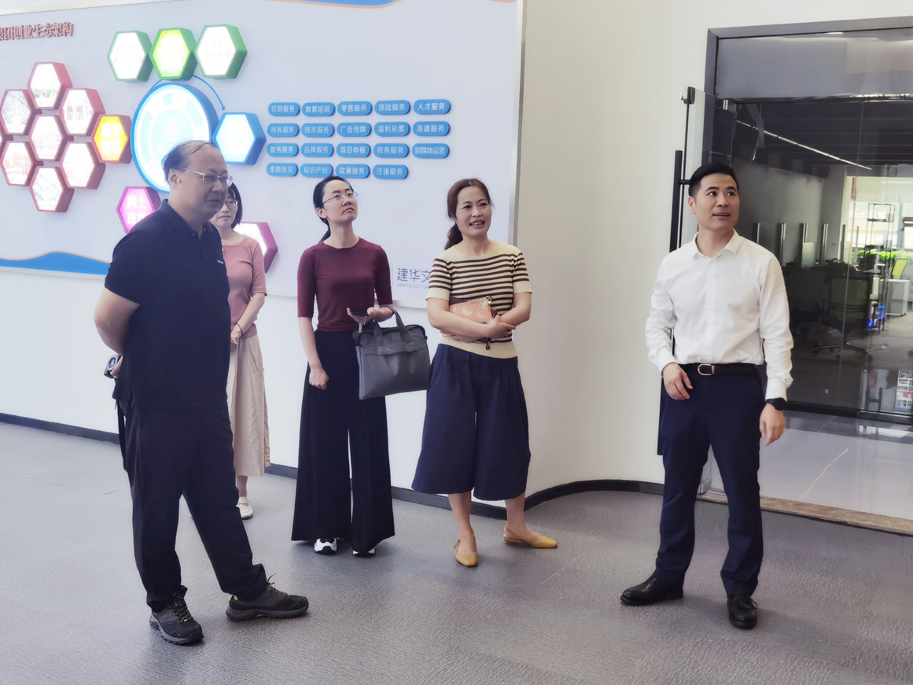 区政协副主席杨俊一行莅临逐梦国际文创集团调研